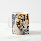 Mug Aquarelle Animal Safari Cheetah (Devant gauche)