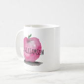 Mug Aquarelle APPLE, moderne, professeur (Devant gauche)