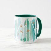 Mug Aquarelle Aqua Wash Birch Treks & Gold Doves (Devant droit)