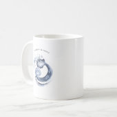 Mug Aquarelle Aquarius Astrologie Zodiac | Monogramme (Devant gauche)