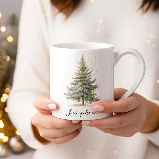 Mug Aquarelle Arbre de Noël