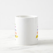 Mug Aquarelle, Arbre de Noël Abstrait, Étoile (Centre)