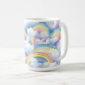 Mug aquarelle arc-en-ciel (Devant droit)