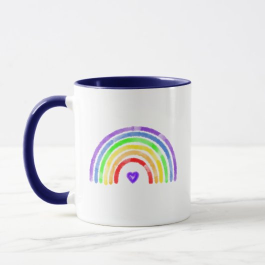 Mug Aquarelle arc-en-ciel LGBTQIA (Gauche)
