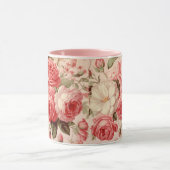 Mug Aquarelle artistique Roses roses roses (Centre)