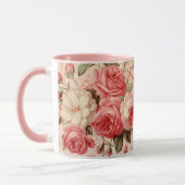 Mug Aquarelle artistique Roses roses roses (Gauche)