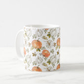 Mug Aquarelle Automne Citrouilles rustiques (Devant gauche)