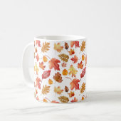Mug Aquarelle Automne Feuilles Automne Motif sans join (Devant gauche)