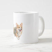 Mug aquarelle Aventure de randonnée Corgi (Devant droit)