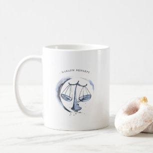 Mug Aquarelle Balance Astrologie Signe du zodiaque   M