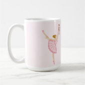 Mug Aquarelle Ballerina Nutcracker Baby shower rose (Gauche)