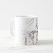 Mug Aquarelle Ballet Danse Ballerina (Devant gauche)