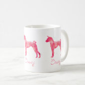 Mug Aquarelle Basenji (Devant droit)