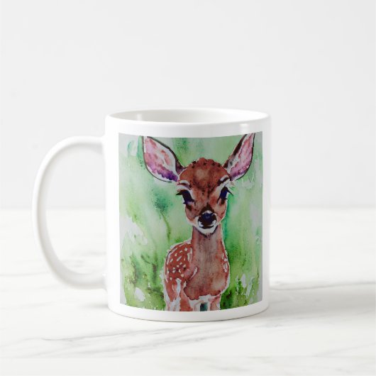 Mug aquarelle bébé fae (Gauche)