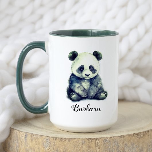 Mug Aquarelle Bébé Panda Ours Animal