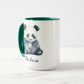 Mug Aquarelle Bébé Panda Ours Animal (Devant gauche)