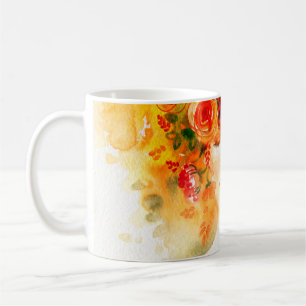 Mug Aquarelle belle femme portant la couronne