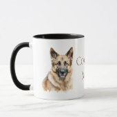 Mug Aquarelle Berger Allemand (Gauche)