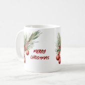 Mug Aquarelle Berries de Noël (Devant gauche)