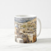 Mug aquarelle Bethléem – Cadeau Timeless de Terre (Devant droit)