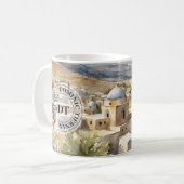 Mug aquarelle Bethléem – Cadeau Timeless de Terre (Devant gauche)