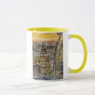 Mug Aquarelle Big Ben des destinations   et oeil de