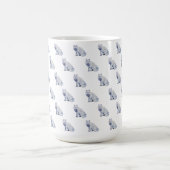 Mug Aquarelle Blanc Arctic Fox Motif de Noël (Centre)
