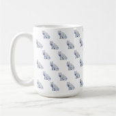 Mug Aquarelle Blanc Arctic Fox Motif de Noël (Gauche)