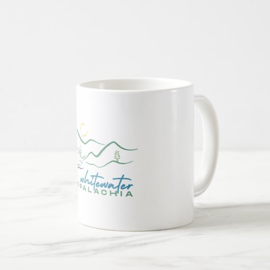 Mug Aquarelle blanche Appalachia (Devant droit)