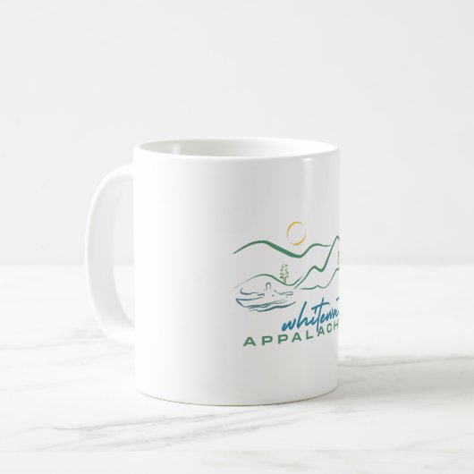 Mug Aquarelle blanche Appalachia (Devant gauche)