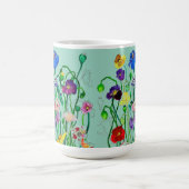 Mug aquarelle blanche vive (Centre)