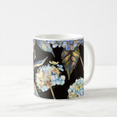 Mug Aquarelle Blue Hydrangea : Motif foncé sans couleu (Devant droit)
