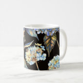 Mug Aquarelle Blue Hydrangea : Motif foncé sans couleu (Devant droit)