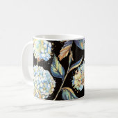 Mug Aquarelle Blue Hydrangea : Motif foncé sans couleu (Devant gauche)