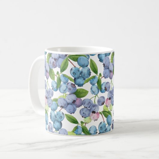 Mug Aquarelle Blueberry (Devant gauche)