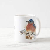 Mug Aquarelle Bluebird couleur crayon de couleur Art (Devant droit)