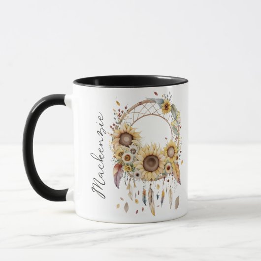 Mug Aquarelle Boho Dreamcatcher (Gauche)