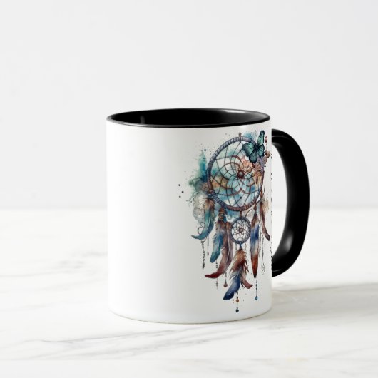 Mug Aquarelle Boho Dreamcatcher (Devant droit)