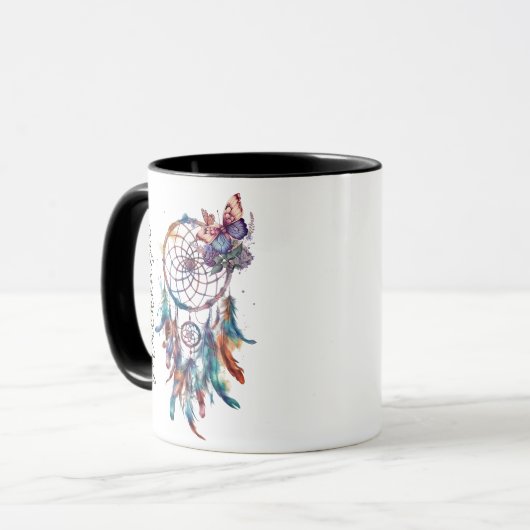 Mug Aquarelle Boho Dreamcatcher (Devant gauche)