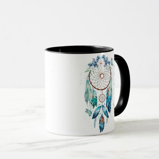 Mug Aquarelle Boho Dreamcatcher (Devant droit)