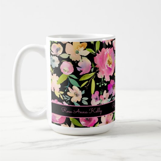 Mug Aquarelle Boho Pastel (Gauche)