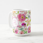 Mug Aquarelle Boho Pastel (Devant gauche)
