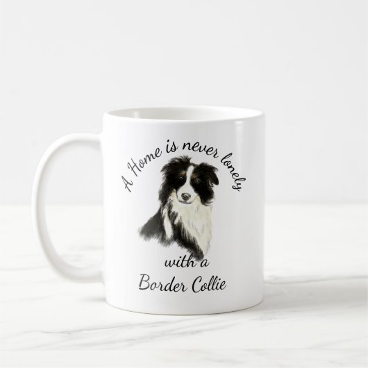Mug Aquarelle Bordure Collie Chien Animal animal de co (Gauche)