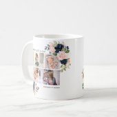 Mug Aquarelle botanique Collage photo florale (Devant gauche)