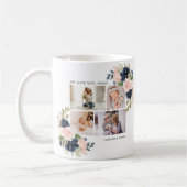 Mug Aquarelle botanique Collage photo florale (Gauche)