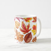 Mug Aquarelle botanique d'automne, composition transpa (Devant droit)
