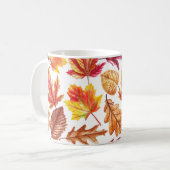 Mug Aquarelle botanique d'automne, composition transpa (Devant gauche)
