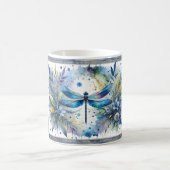 Mug Aquarelle botanique du papillon bleu (Centre)