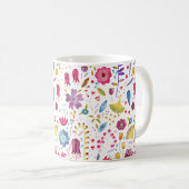 Mug Aquarelle Botanique Fleur sauvage Peinture de haie (Devant droit)