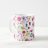 Mug Aquarelle Botanique Fleur sauvage Peinture de haie (Devant gauche)